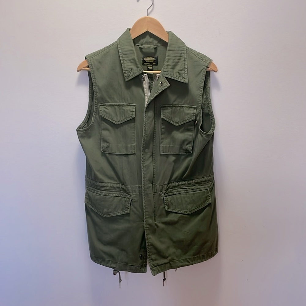 Green Cargo Vest
